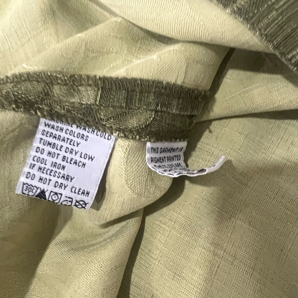 Tommy Bahama 100% Silk Green Tribal SHORT SLEEVE BUTTON UP SHIRT XL Extra Large - Picture 6 of 10